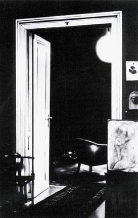 Untitled (open door, consulting room to study 1938), 2000. Graphite and charcoal on mounted paper, 96 x 60 inches (243.8 x 152.4 cm). MP D-399