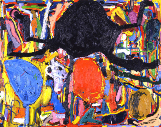 Nicht fürchten! (2) (Don't Be Scared! (2)), 2010. Oil on canvas, 87 X 110 1/4 inches (221 x 280 cm). MP 44