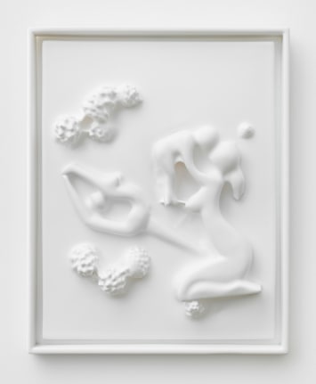 Cotton, 2018. HDPE, Wood, 22 7/8 x 18 1/4 x 3 inches (58.1 x 46.4 x 7.6 cm).