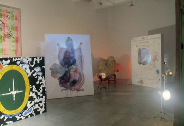 "The Poetics Project: 1977 - 1997," installation view, 1998. Metro Pictures, New York.