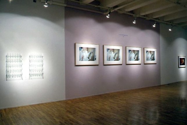 It Remains To Be Seen... Art by Design.  &#039;as serious as a circus&#039;,&quot; installation view, 1987. Metro Pictures, New York.
