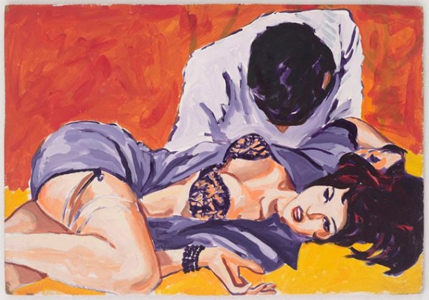Motel Marriage, 1979. Acrylic on board, 17-1/4 x 24-1/4 inches (42.5 x 60.3 cm). MP 7