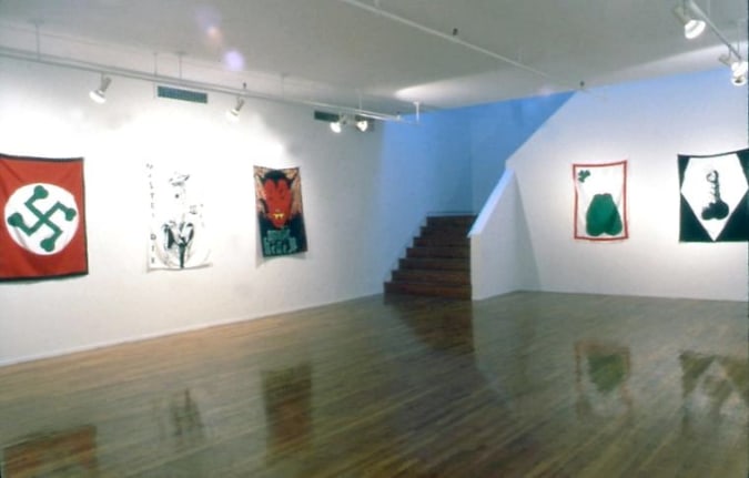 &quot;Pansy Metal / Clovered Hoofs,&quot; installation view, 1989. Metro Pictures, New York.