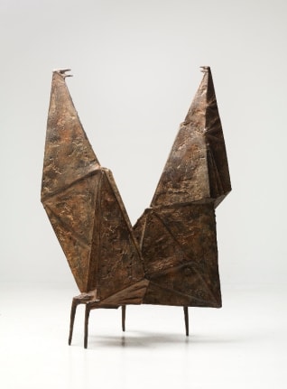 Lynn Chadwick, Conjunction II, 1957, Bronze, 86 by 59 by 31 cm (34 by 23 &frac14; by 12 &frac14; in.)