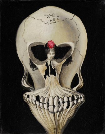 Salvador Dal&iacute;, Ballerine en t&ecirc;te de mort (Ballerina in Skull), circa 1939