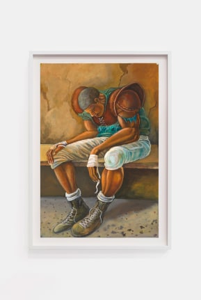 Ernie Barnes Study for To Know Defeat, 1979