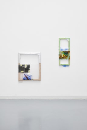 Hayley Tompkins, Stick crystals to paintings