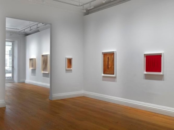 Installation view Burning Cutting Nailing