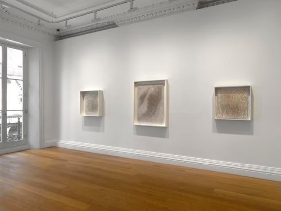 Installation view Burning Cutting Nailing