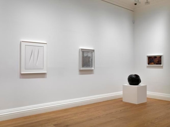 Installation view Burning Cutting Nailing