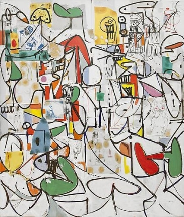 George Condo, Mental States (Gray Corner), 2000