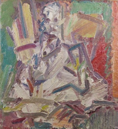 Frank Auerbach David Landau Seated, 2011-12