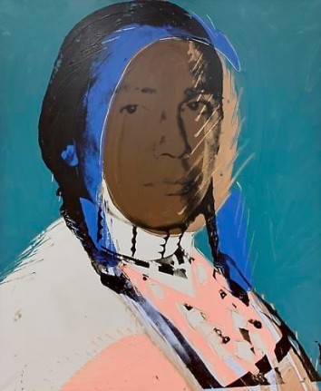 Andy Warhol, The American Indian (Russell Means), 1976.