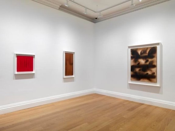 Installation view Burning Cutting Nailing