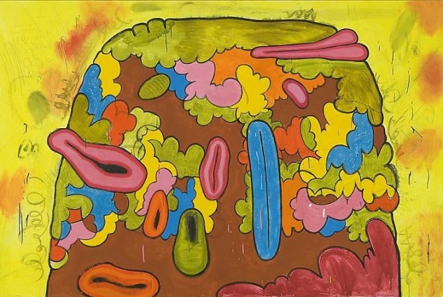Carroll Dunham, Mound F, 1992