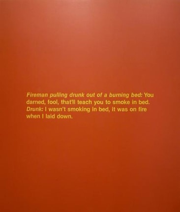 Richard Prince, Fireman and a drunk, 1988