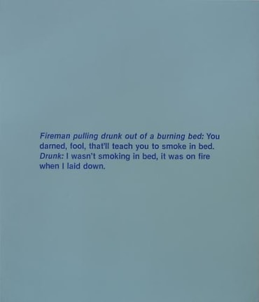 Richard Prince, Fireman and a Drunk, 1988