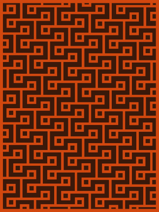 hand-tufted labyrinth persimmon full rug