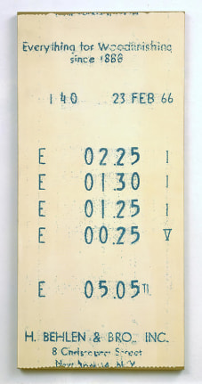 ALEX HAY Cash Register Slip