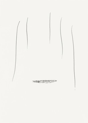 Untitled 2010 india ink on paper in the artist's frame