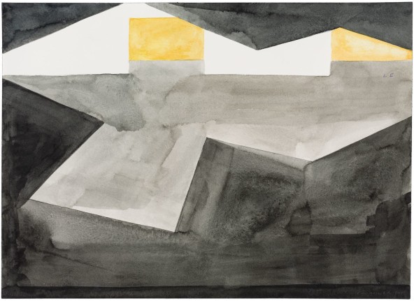 Run 2015 watercolor, ink, and ballpoint pen on Arches watercolor paper