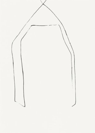 Untitled 2010 india ink on paper in the artist's frame