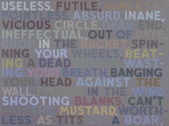 Mel Bochner Useless