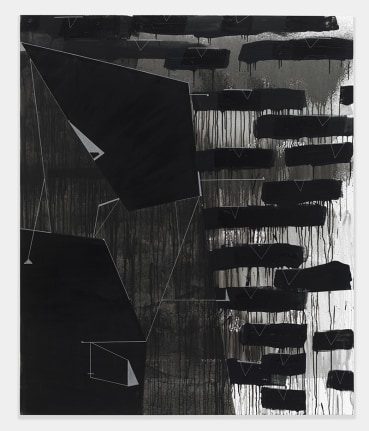 Torkwase Dyson/Southern Down/2018/Acrylic on canvas