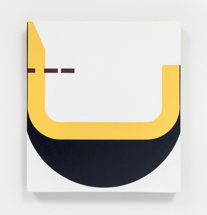 Jacob Hashimoto/Through the Curve of Binding Energy/2015/Oil on linen