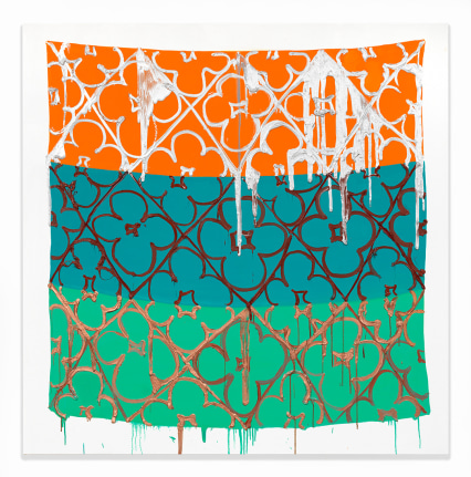 Hot Sun Cool Shadow II, 2015, Oil and metallic oil on canvas