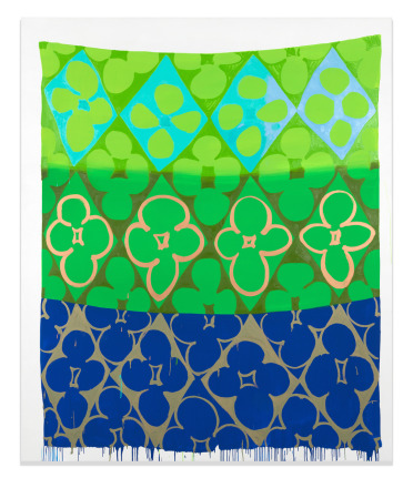 Judy Ledgerwood, The Smell of Rain and Mondays, 2012. Oil on canvas.