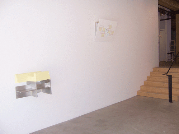 Installation view at Rhona Hoffman Gallery, Richard Rezac, Recent Sculpture, 2006