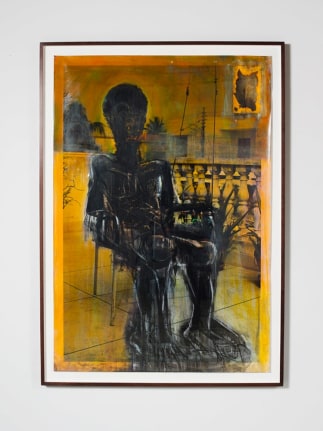 Untitled,&nbsp;2011, Ink on c-print. 69.5 x 49.25 x 2 inches framed.