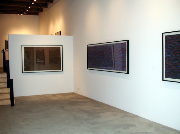 Installation view at Rhona Hoffman Gallery, Sol LeWitt, New Wall Drawings and Gouaches, 2003-2004