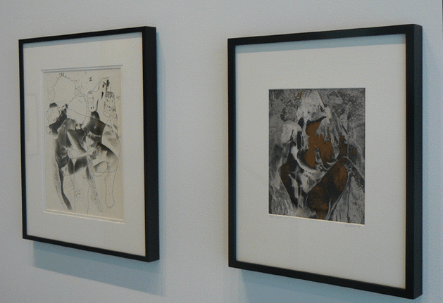 Installation view at Rhona Hoffman Gallery, Robert Heinecken, Dream/Circles/Cycles: Vintage Works 1964-1973, 2008