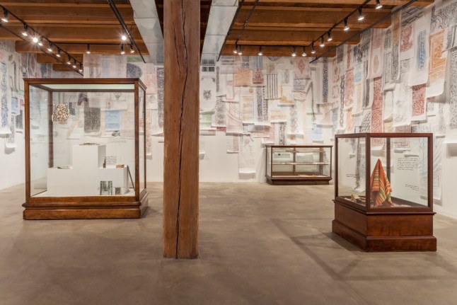 Installation view at Rhona Hoffman Gallery/Michael Rakowitz/The Flesh Is Yours, The Bones Are Ours/2016