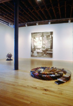 Installation view at Rhona Hoffman Gallery, Annette Lemieux, 1988