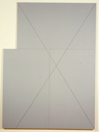 Robert Mangold, X Painting, Acrylic on canvas, 1979