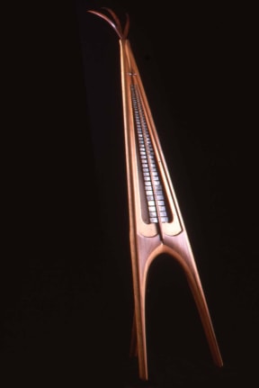 Installation view at Rhona Hoffman Gallery, Sam Pappas, Musical Scores and Instruments, 1984