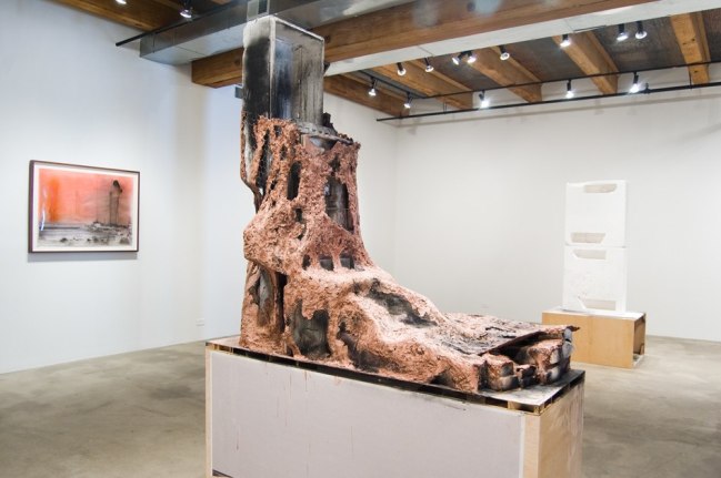 Installation view at Rhona Hoffman Gallery, Huma Bhabha, Huma Bhabha, 2011