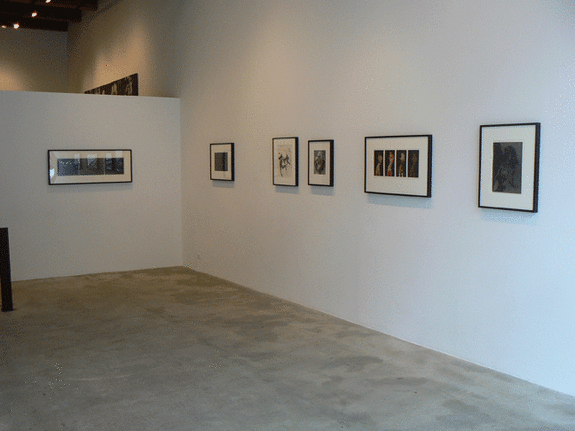 Installation view at Rhona Hoffman Gallery, Robert Heinecken, Dream/Circles/Cycles: Vintage Works 1964-1973, 2008
