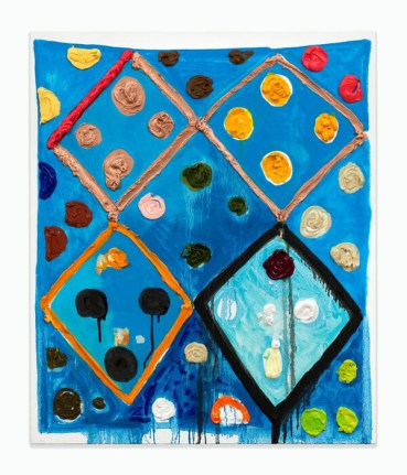 Judy Ledgerwood/Tiny Dancer/2017/Oil on canvas