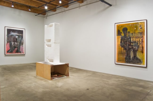 Installation view at Rhona Hoffman Gallery, Huma Bhabha, Huma Bhabha, 2011