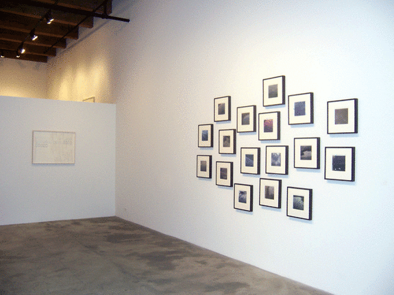 Installation view at Rhona Hoffman Gallery, Spencer Finch, H2O, 2006