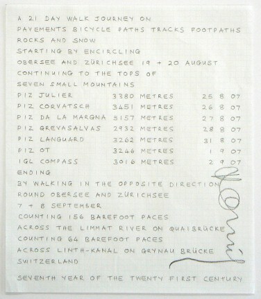 A Twenty One Day Walk. Switzerland, 2007