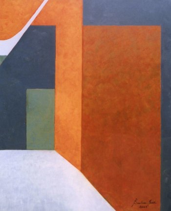 Wassef Boutros-Ghali.&nbsp;&nbsp;The Path (Le Passage),&nbsp;2001.&nbsp; Acrylic on canvas, 46 x 38 inches.&nbsp;&nbsp;