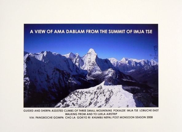 A View of Ama Dablam from the Summit of Imjaste, 2008