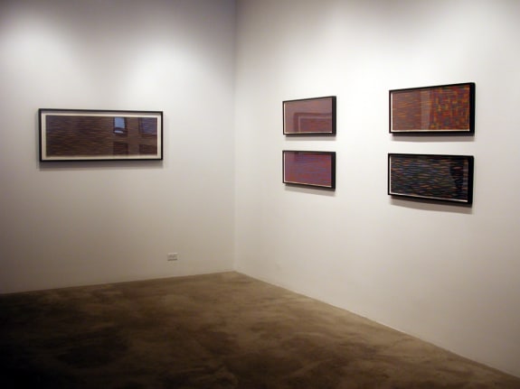 Installation view at Rhona Hoffman Gallery, Sol LeWitt, New Wall Drawings and Gouaches, 2003-2004