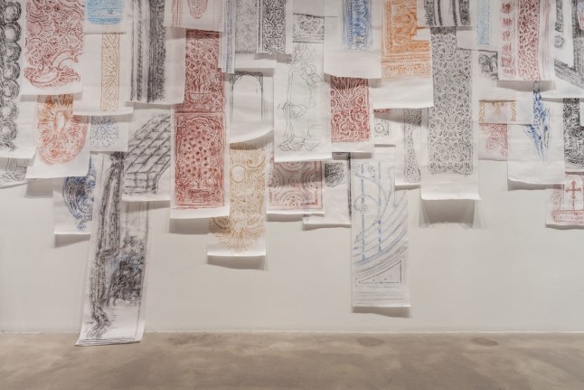 Installation view at Rhona Hoffman Gallery/Michael Rakowitz/The Flesh Is Yours, The Bones Are Ours/2016