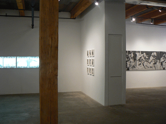 Installation view at Rhona Hoffman Gallery, Robert Heinecken, Dream/Circles/Cycles: Vintage Works 1964-1973, 2008